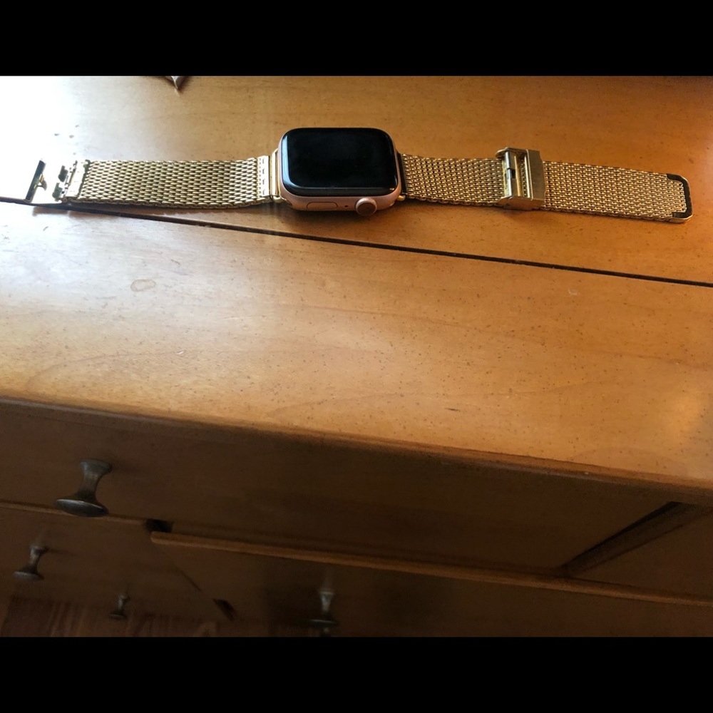 Gold band for Apple Watch